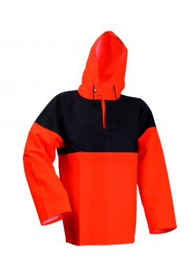 Lyngsøe Rainwear Fischer-Anorak Hi-Vis orange/marine