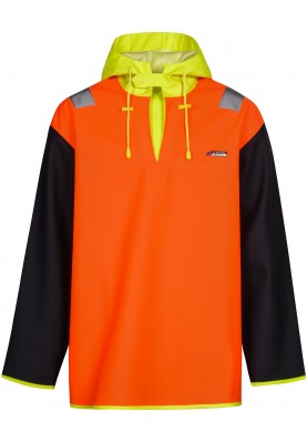 Lyngsøe Rainwear Vissers Anorak neonorange/neongelb/blau