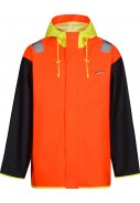 Lyngsøe Rainwear Visserjacke neonorange/neongelb/blau 1