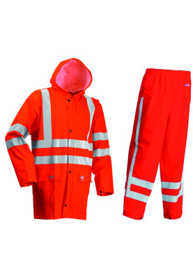 Lyngsøe Rainwear schwerentflammbare Latzhose Hi-Vis orange