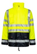 Lyngsøe Rainwear Winterregenjacke gelb/marine