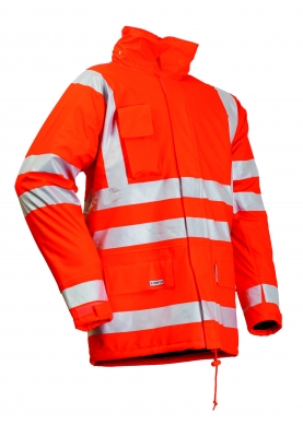 Lyngsøe Rainwear Winterregenjacke Hi-Vis orange