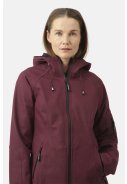 Maroon Softshell-Regenjacke in Dreiviertellänge von Ilse Jacobsen 4