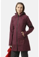 Maroon Softshell-Regenjacke in Dreiviertellänge von Ilse Jacobsen 5