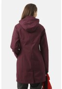 Maroon Softshell-Regenjacke in Dreiviertellänge von Ilse Jacobsen 6