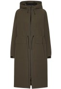 Dunkel grüne Lange Damen Winterjacke Thermy von Ilse Jacobsen