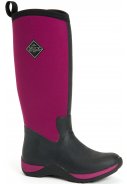 Muckboot Damenstiefel Arctic Adventure schwarz / fuchsia 1