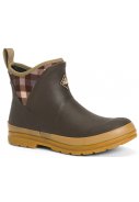 Muck Boots Damen Regenstiefel Original Pull on Ankle braun kariert 1