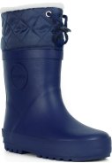 Nachtblaue Damenwinterstiefel aus Naturkautschuk von Druppies