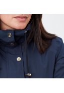 Dunkelblaue lange Damenregenjacke Tauton von Joules 4