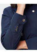 Dunkelblaue lange Damenregenjacke Tauton von Joules 5