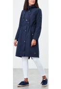 Dunkelblaue lange Damenregenjacke Tauton von Joules 7