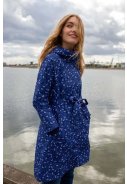 Navy / Lilac Fleurie Regenjacke Danelisabeth von Danefae 5