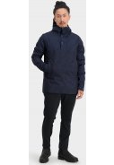 Dunkelblau bedruckter Winter-/Regenanorak Urban Outdoor von AGU 4