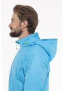 Neon blauer/ gelber Regenanzug von Mac in a Sac (Neon gelber Hose mit langem Reißverschluss)  8