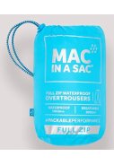 Neon blau Regenanzug von Mac in a Sac (Neon blaue Hose mit langem Reißverschluss)  4
