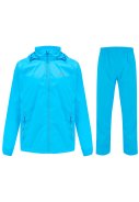 Neon blau Regenanzug von Mac in a Sac (Neon blaue Hose mit langem Reißverschluss) 