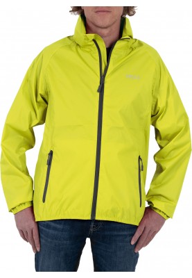 Neongelbe leichtgewichtige Herrenregenjacke Packable von Pro-X Elements