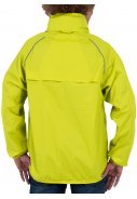 Neongelbe leichtgewichtige Herrenregenjacke Packable von Pro-X Elements 4