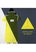 Neon gelber City Trench Regenmantel von Perletti 9