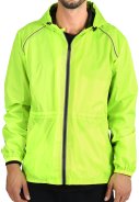 Neon gelbe Regenjacke Windbreaker von Perletti 1