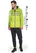 Neon gelbe Regenjacke Windbreaker von Perletti 9