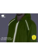 Neon gelbe Regenjacke Windbreaker von Perletti 8