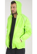 Neon gelbe Regenjacke Windbreaker von Perletti 5