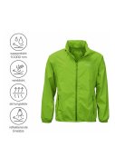 Neongrüne leichtgewichtige Herrenregenjacke Packable von Pro-X Elements 2