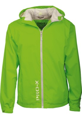 Neongrüne Herren Regenjacke Flash von Pro-X Elements