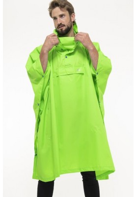 Neongrüner Regenponcho von Mac in a Sac