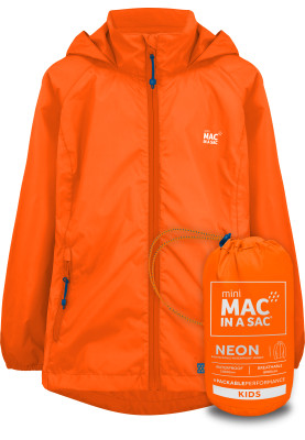 Neonorange Kinderregenjacke von Mac in a Sac