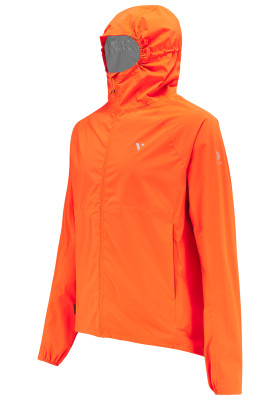 Neon Orange ultraleichter Laufregenjacke von Mac in a Sac