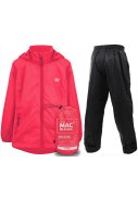 Neonrosa Kinderregenanzug von Mac in a Sac