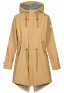 Ocker/beige Damenregenjacke Friese Traveby Fisher von Derbe