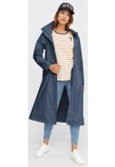 Dunkelblaue lange Damenregenjacke Sandby von Derbe 7