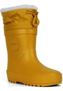 Ockergelbe Kinderwinterstiefel aus Naturkautschuk von Druppies 1