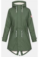 Olive Damenparka Friese Tidaholm mit Teddyfutter von Derbe
