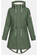 Olive Damenparka Friese Tidaholm mit Teddyfutter von Derbe 1