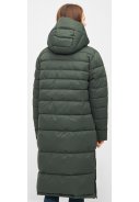 Olive lange wattierte Damen Winterjacke Bigholm von Derbe 2