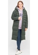 Olive lange wattierte Damen Winterjacke Bigholm von Derbe 4