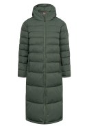 Olive lange wattierte Damen Winterjacke Bigholm von Derbe