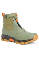 Olive / orange Herren federleichte Schuh Apex Zip von Muck Boots