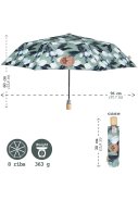 Grüner faltbarer Regenschirm mit Tulpen von Perletti 5