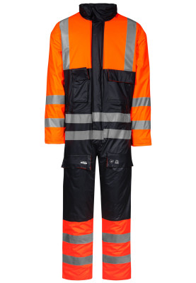 Orange/Dunkelblau Hi-Vis Winteroverall Lyngsøe Rainwear