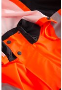 Orange/Dunkelblaue Hi-Vis Regenjacke von Lyngsøe Rainwear 3