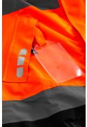 Orange/schwarze Hi-Vis Regenjacke von Lyngsøe Rainwear 6