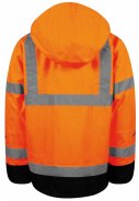 Orange/schwarze Hi-Vis Regenjacke von Lyngsøe Rainwear 8