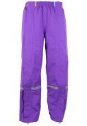 Lila Regenhose mit durchgehendem Reißverschluss von Hello Rain 4