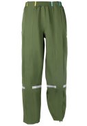 Grüne Regenhose mit durchgehendem Reißverschluss von Hello Rain 4
